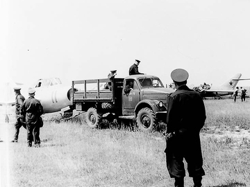 Прилет в Добрянку, 1958 г.