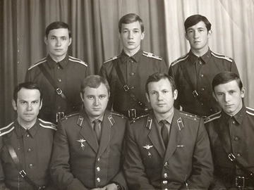 Казанцев, Кухаренко, Гавриленко, Ярошенко, Байда.С.П, Данилов, Клапоус,.1975 г.