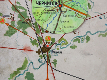 Карта базирования аэродромов ЧВАШП в 1941 г.