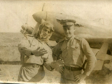 Белозерский Борис, Тимошенко Николай, ст. Ленинградская, сентябрь 1945 г.