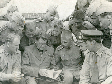 Встреча с ветераном, Ивангород, 1963 г.
