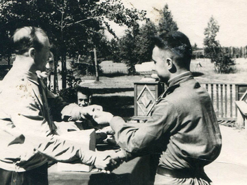 ком. звена Чесноков, инструктор Мельник Г., лето 1959 г.
